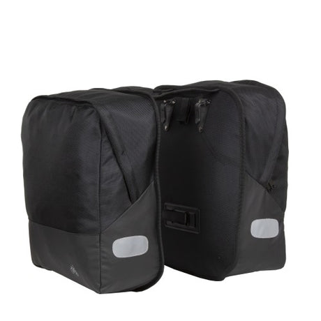 New rebel wave dubbele fietstas zwart