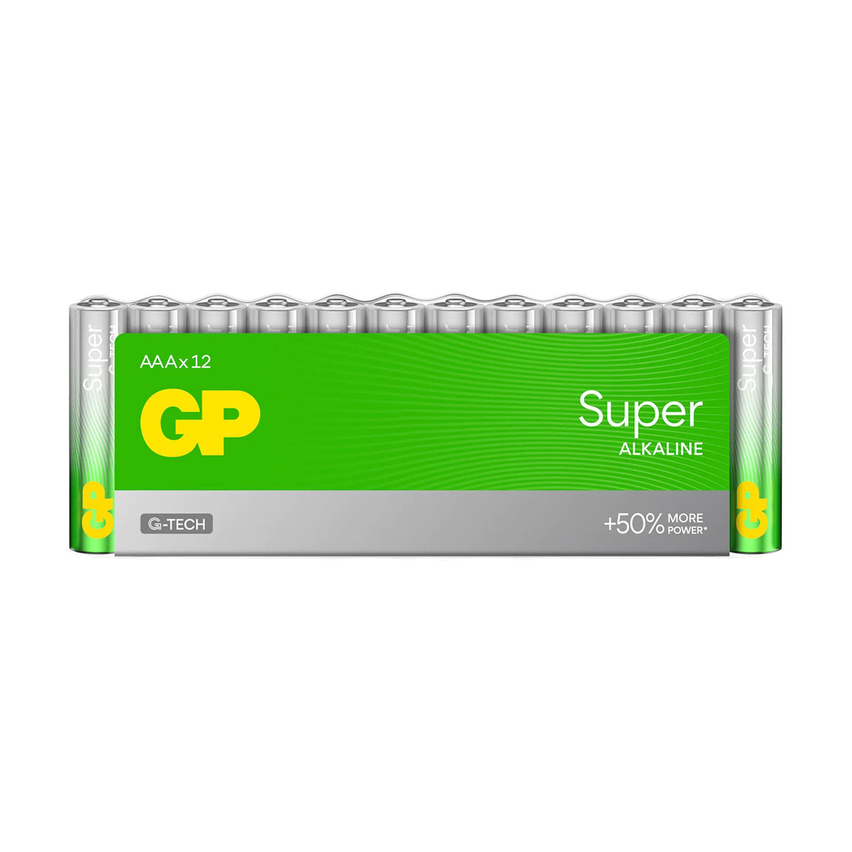 Gp super alkaline aaa-batterijen 12pk