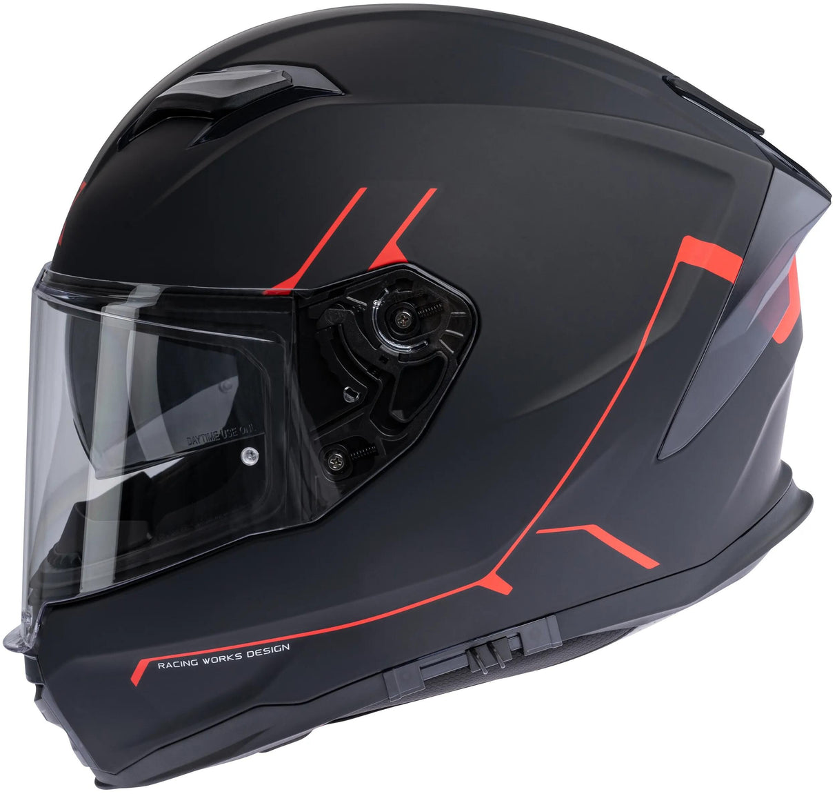 Spec-x integralhelm sx-82.03 r2 stinger helmet sx-82.03 r2 black matt red m pin read