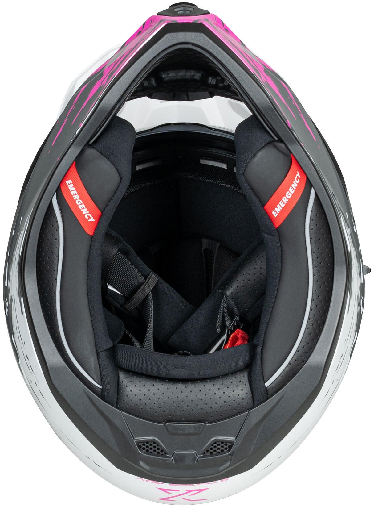 Spec-x endurohelm sx-62.01 r1 stinger adv helmet spac-x sx-62.01 r1 stinger adv xs white pink
