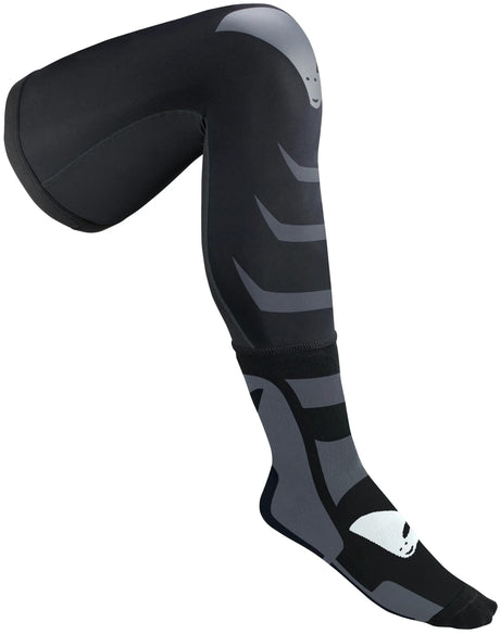 Ufo plast sokken off-road socks ufo long black grey gr. m