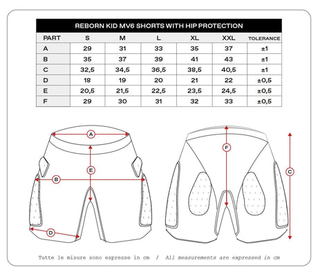 Ufo plast protektorenhose reborn mv6 children's protec. trouse reborn mv6 black gr. l
