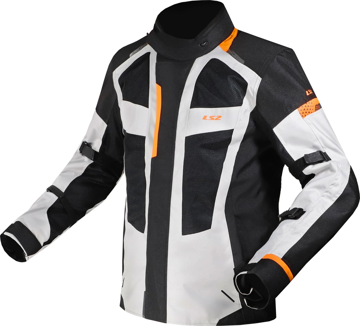 Ls2 jas scout jacket scout man black gray orange 3xl