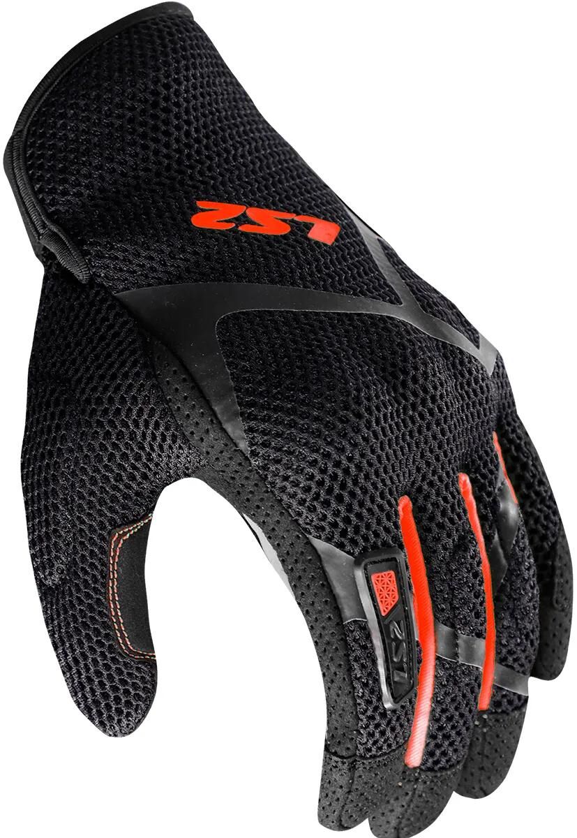 Ls2 handschuh ray ii man glove ray ii mens black red gr. m