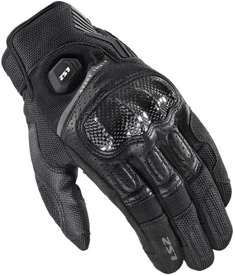 Ls2 handschuh atom man glove atom mens black gr. s