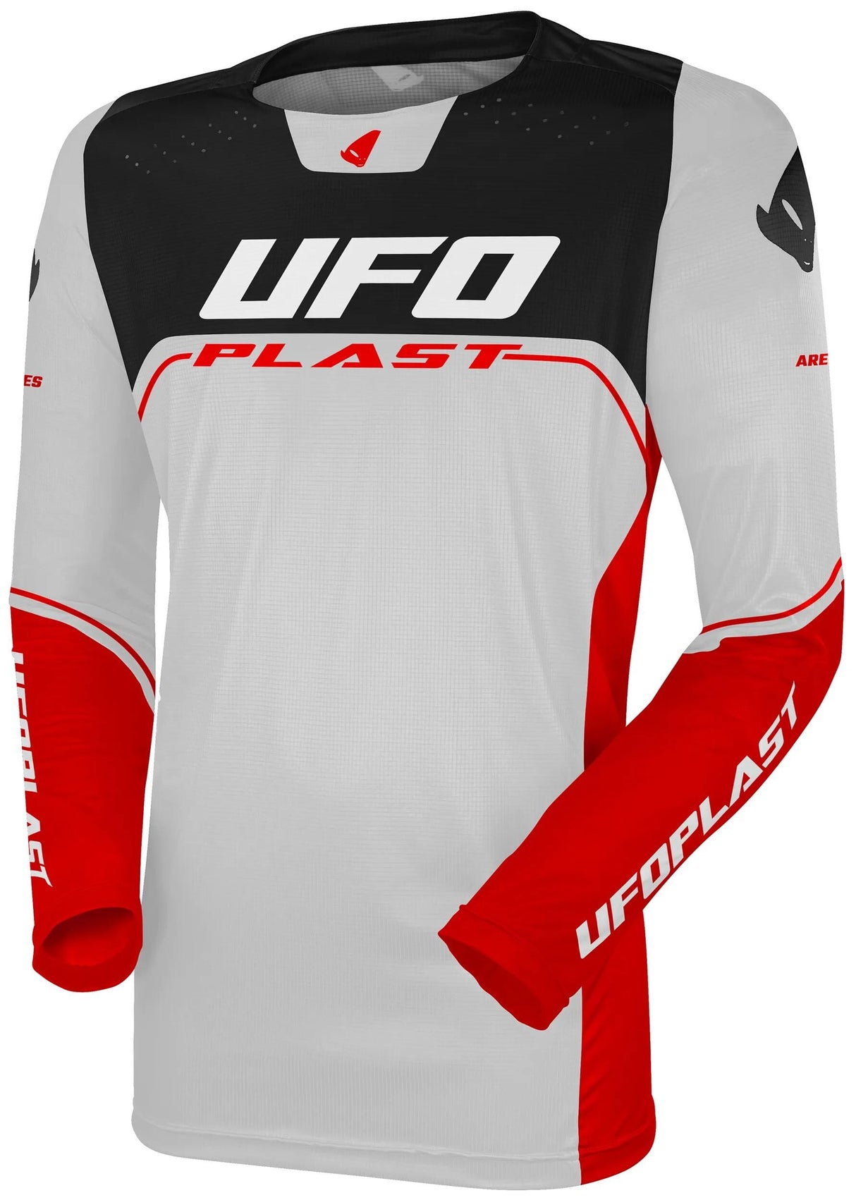 Ufo plast jersey mx ares mx jersey ufo ares gray rot gr. l
