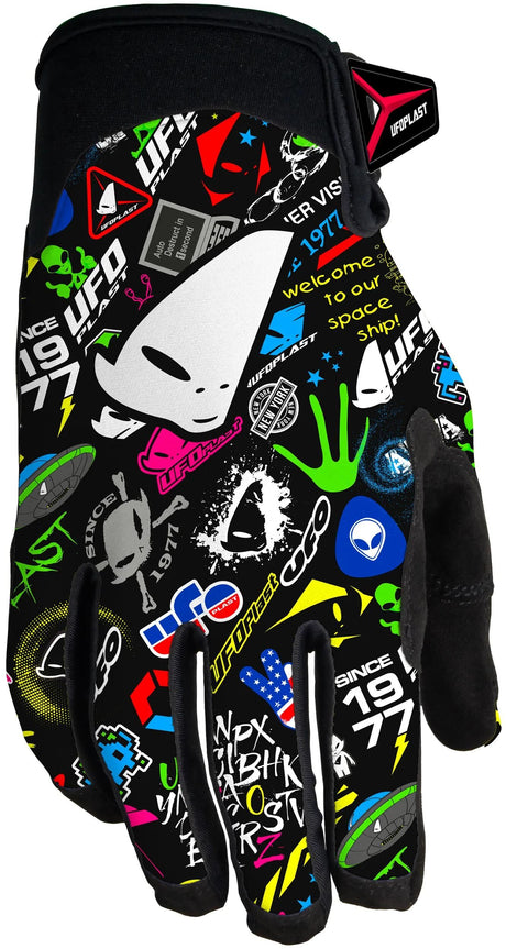 Ufo plast crosshandschuh skyline kids children gloves ufo skyline graphic gr.xs
