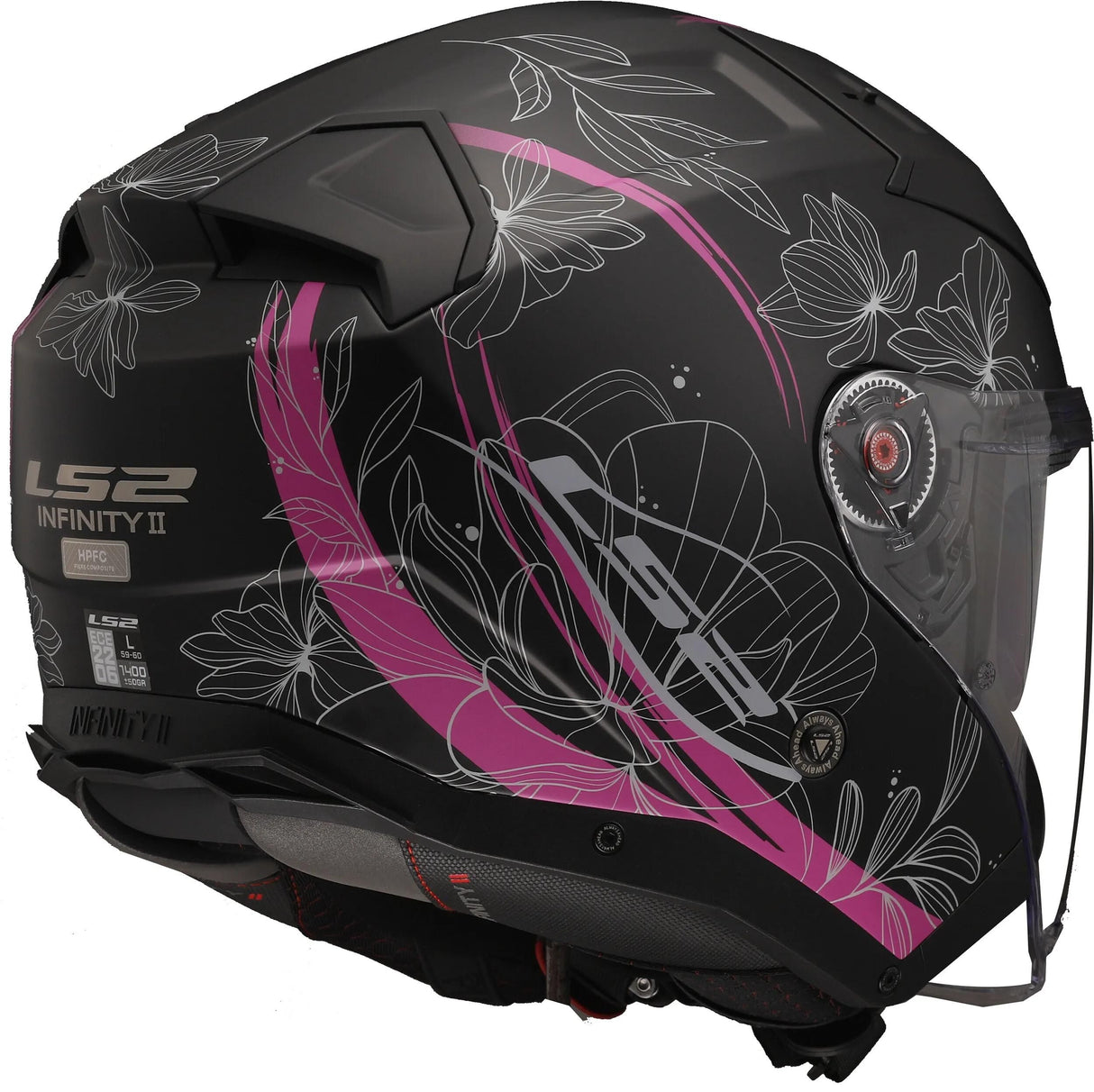 Ls2 jethelm of603 infinity ii lotus helmet infinity ii lotus sw rs matt gr. s