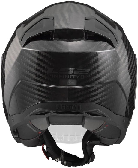 Ls2 jethelm of603 infinity ii carbon solid helmet infinity ii carbon black gr. xl