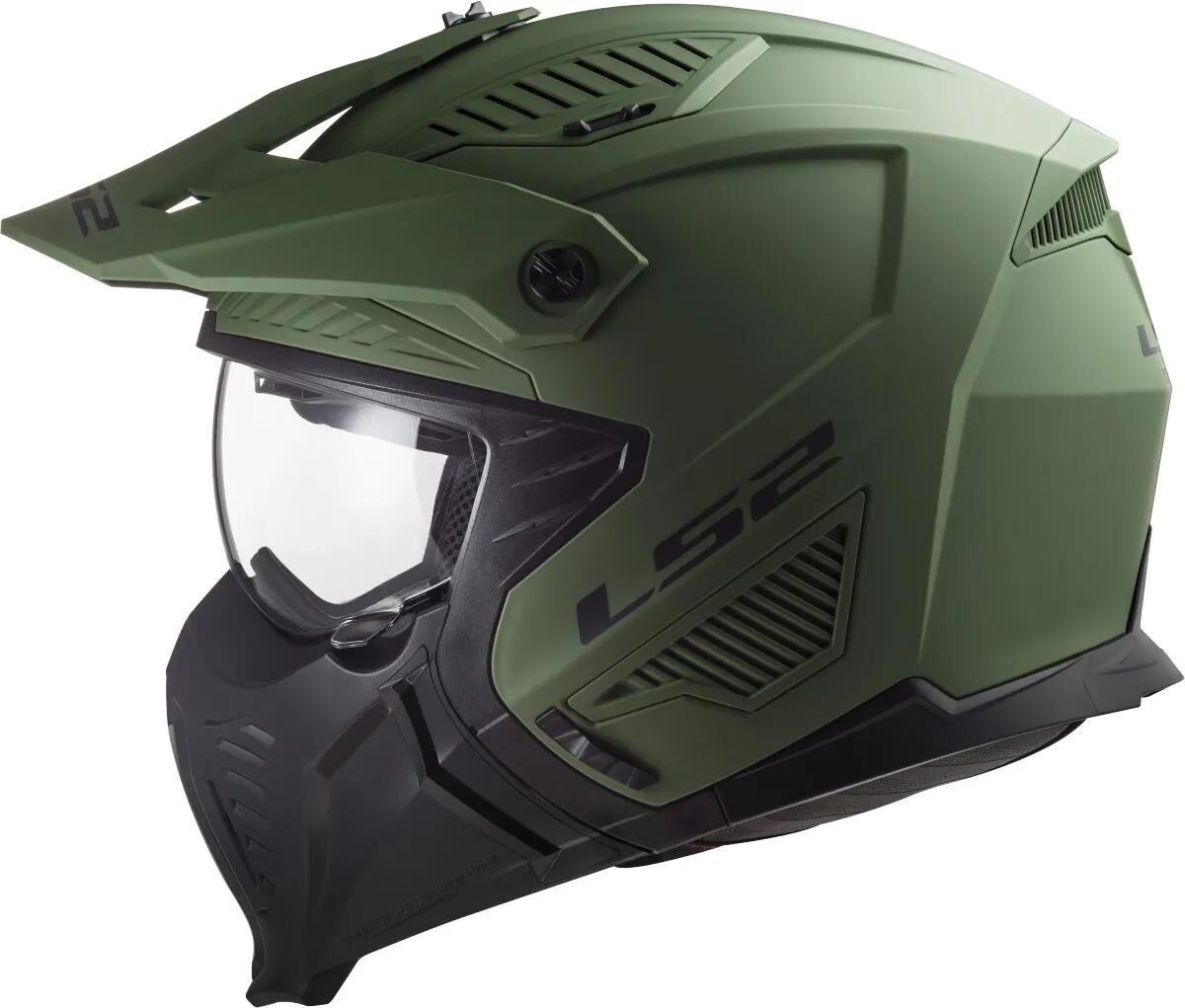 Ls2 modulaire helm of606 drifter solid helmet drifter green matt gr. xs
