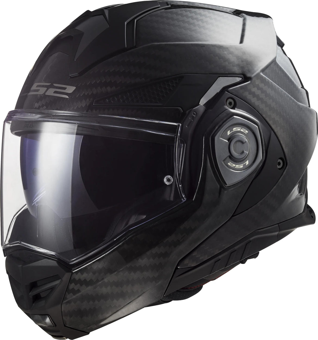 Ls2 opklaphelm ff901 advant x carbon solid helmet advant x carbo black gr. xxl
