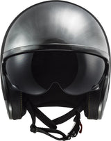Ls2 jethelm of599 spitfire ii jeans helmet of599 spitfire ii jeans titanium size xl