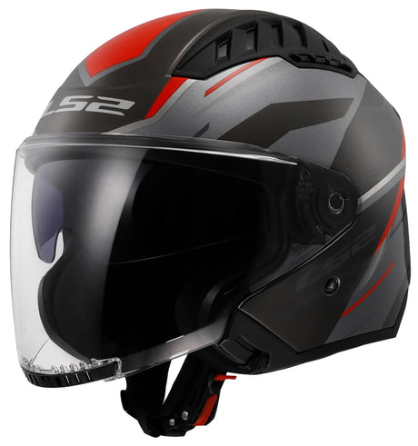 Ls2 jethelm of600 copter ii diston helmet of600 copter ii diston gr rt gr. m