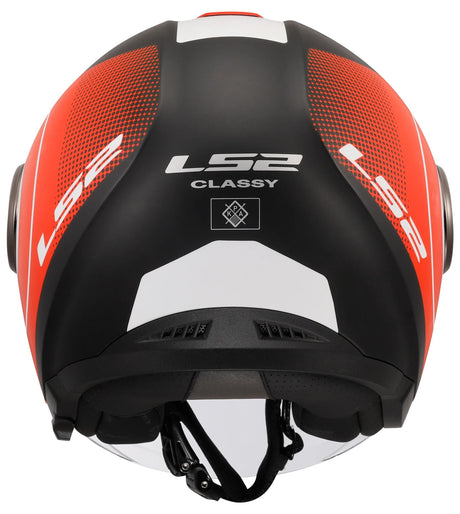 Ls2 jethelm of620 classy disko helmet of620 classy disco bw rt ws gr. s