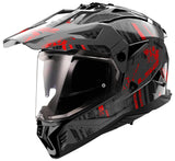 Ls2 endurohelm mx702 pioneer ii crazy helmet mx702 pioneer ii crazy sw rt gr. m