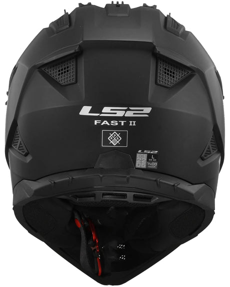 Ls2 crosshelm mx708 fast ii solid helmet mx708 fast ii solid matt black gr. l