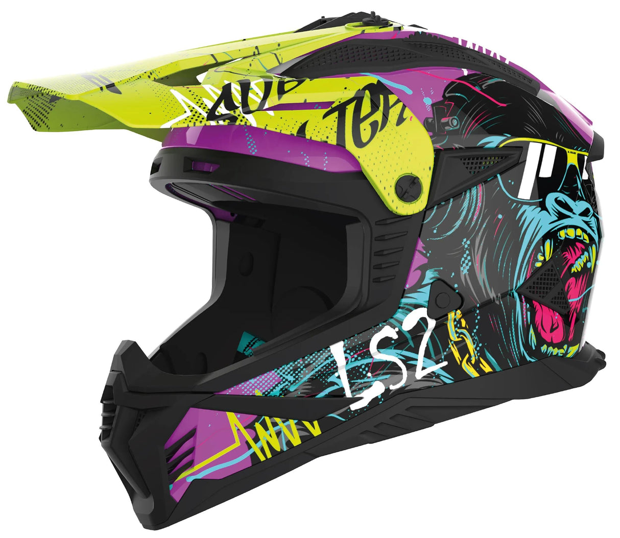 Ls2 crosshelm mx708 fast ii gorilla helmet mx708 fast ii gorilla vi ge gr. l