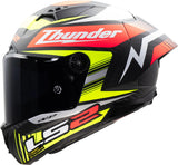 Ls2 integralhelm ff805 thunder carbon gp aero replica black helmet ff805 thunder gp aero replica sw size x