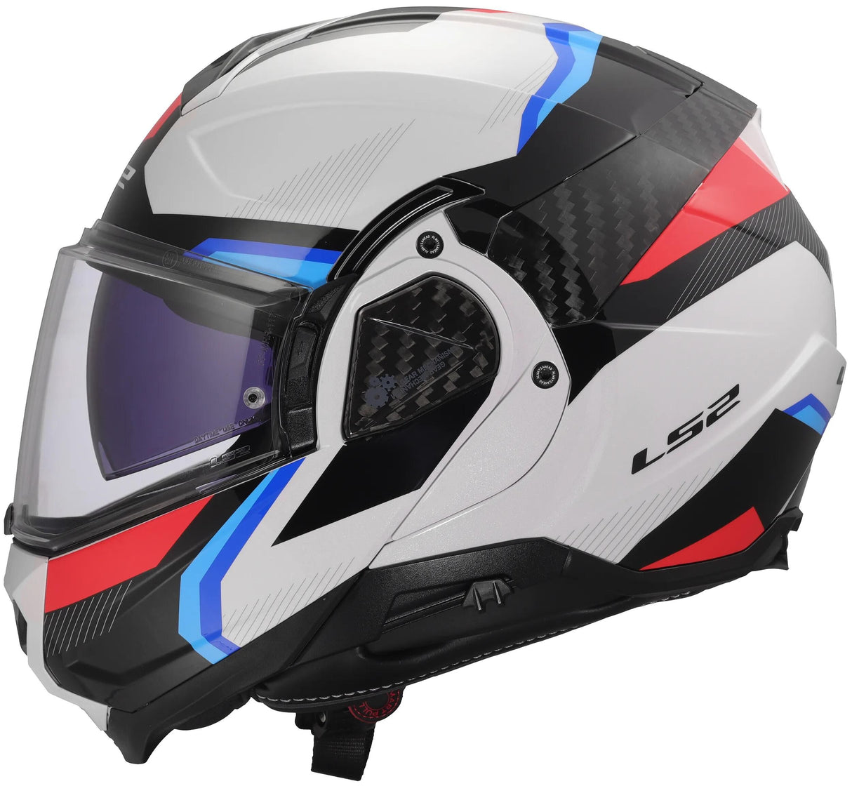 Ls2 klapphelm ff910 advant ii triple helmet ff910 advant ii triple m wh blue red