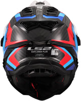 Ls2 endurohelm mx701 explorer carbon frontier ii helmet explorer carbo frontier ii white blue s