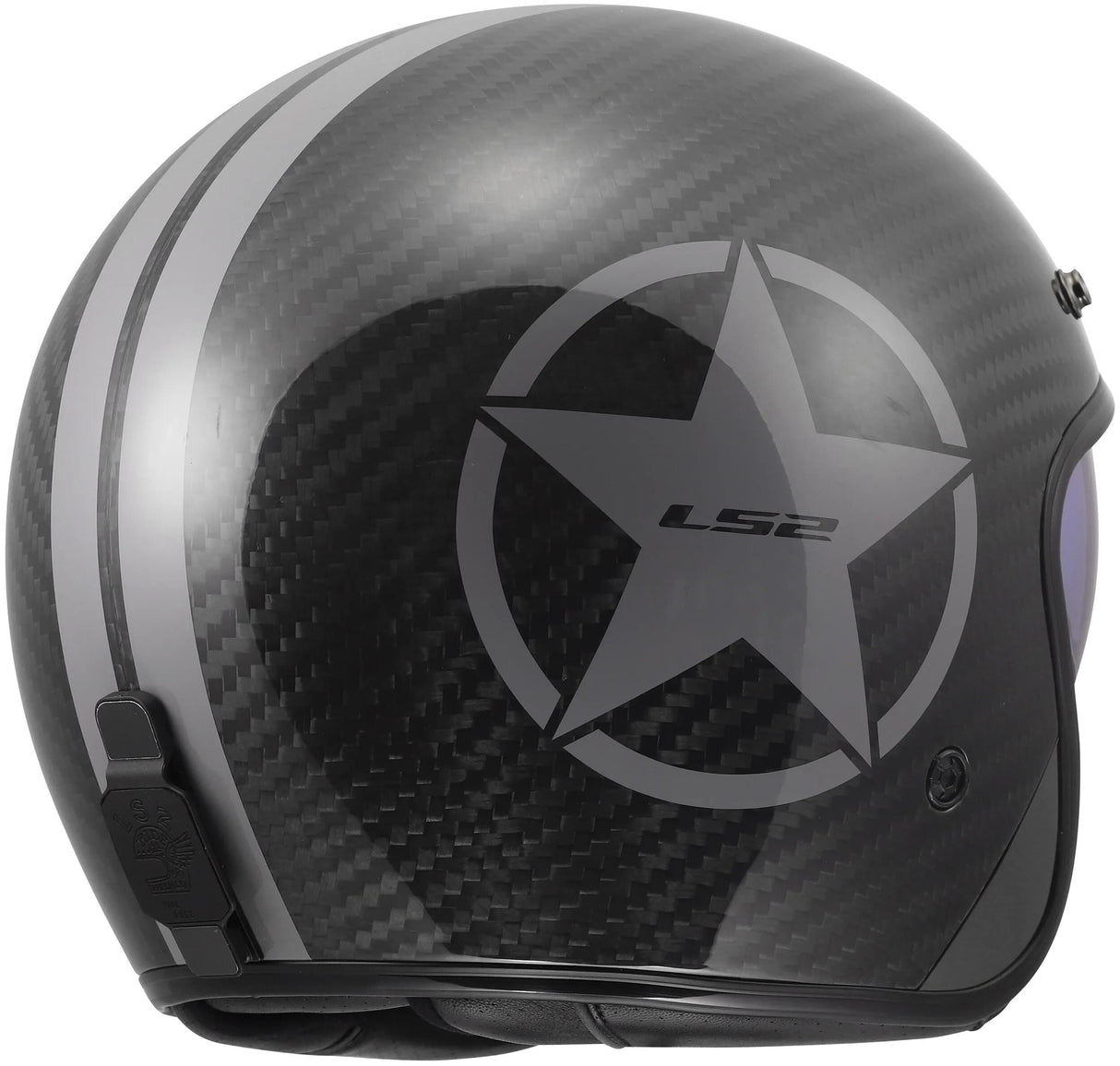 Ls2 jethelm of601 bob ii carbon star helmet of601 bob ii carbon star gray gr. xl