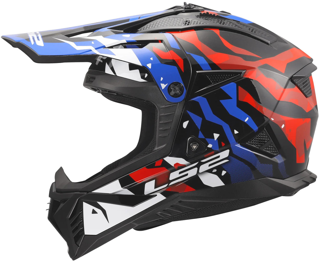 Ls2 crosshelm mx708 fast ii grotesk helmet mx708 fast ii grotesque white bl red s
