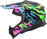 Ls2 crosshelm mx708 fast ii grotesk helmet mx708 fast ii grotesque bl pink green m