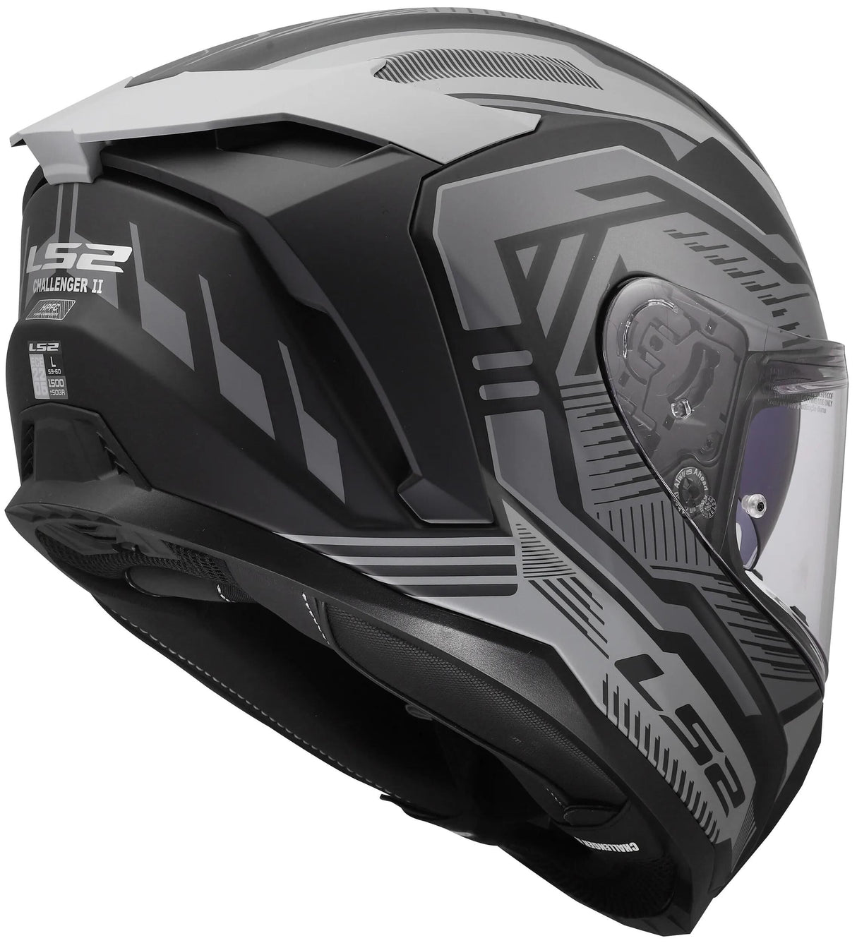 Ls2 integralhelm ff817 challenger ii dravix helmet ff817 challeng ii dravix matt gray 3xl