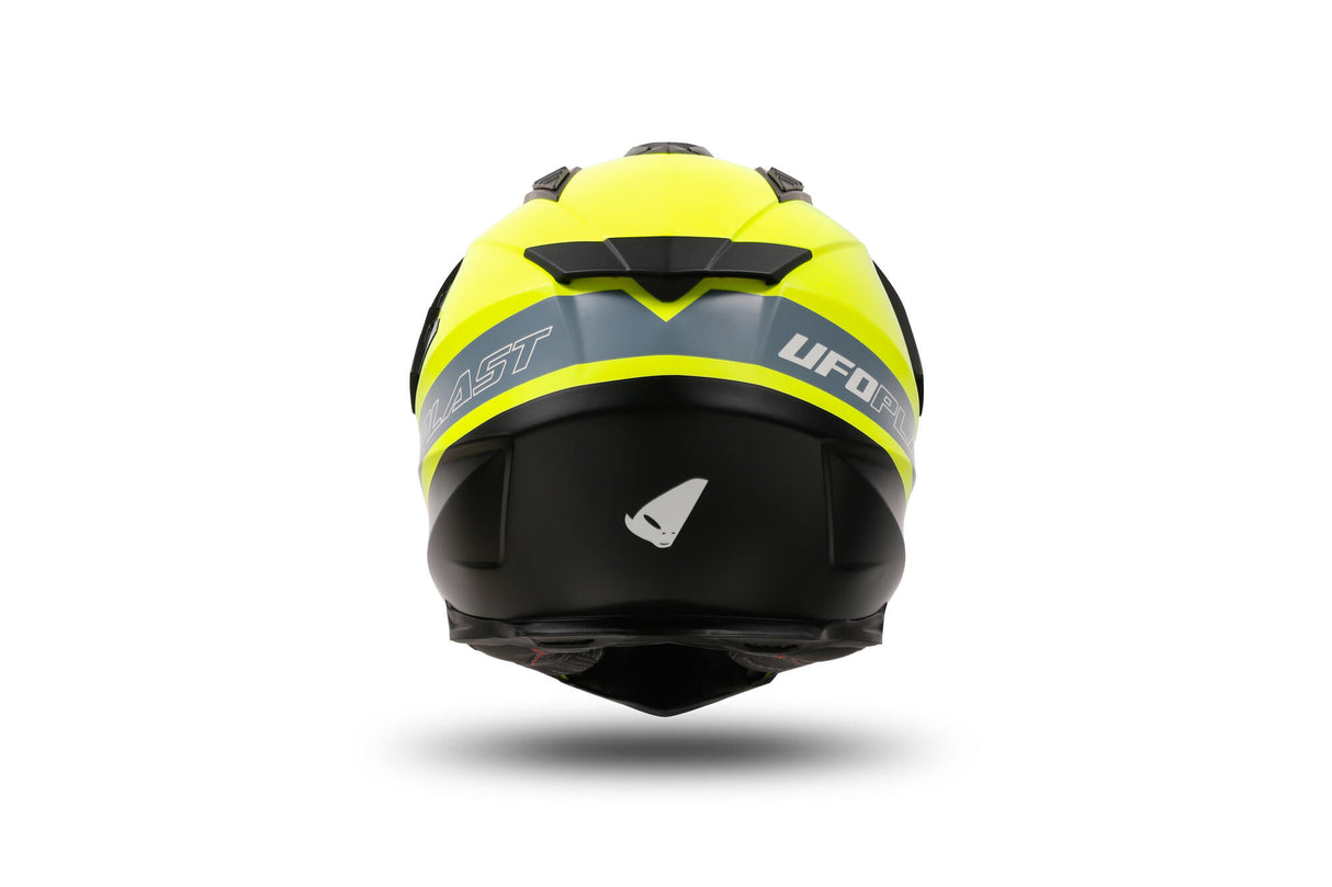 Ufo plast endurohelm ariëns helmet aries l yellow black