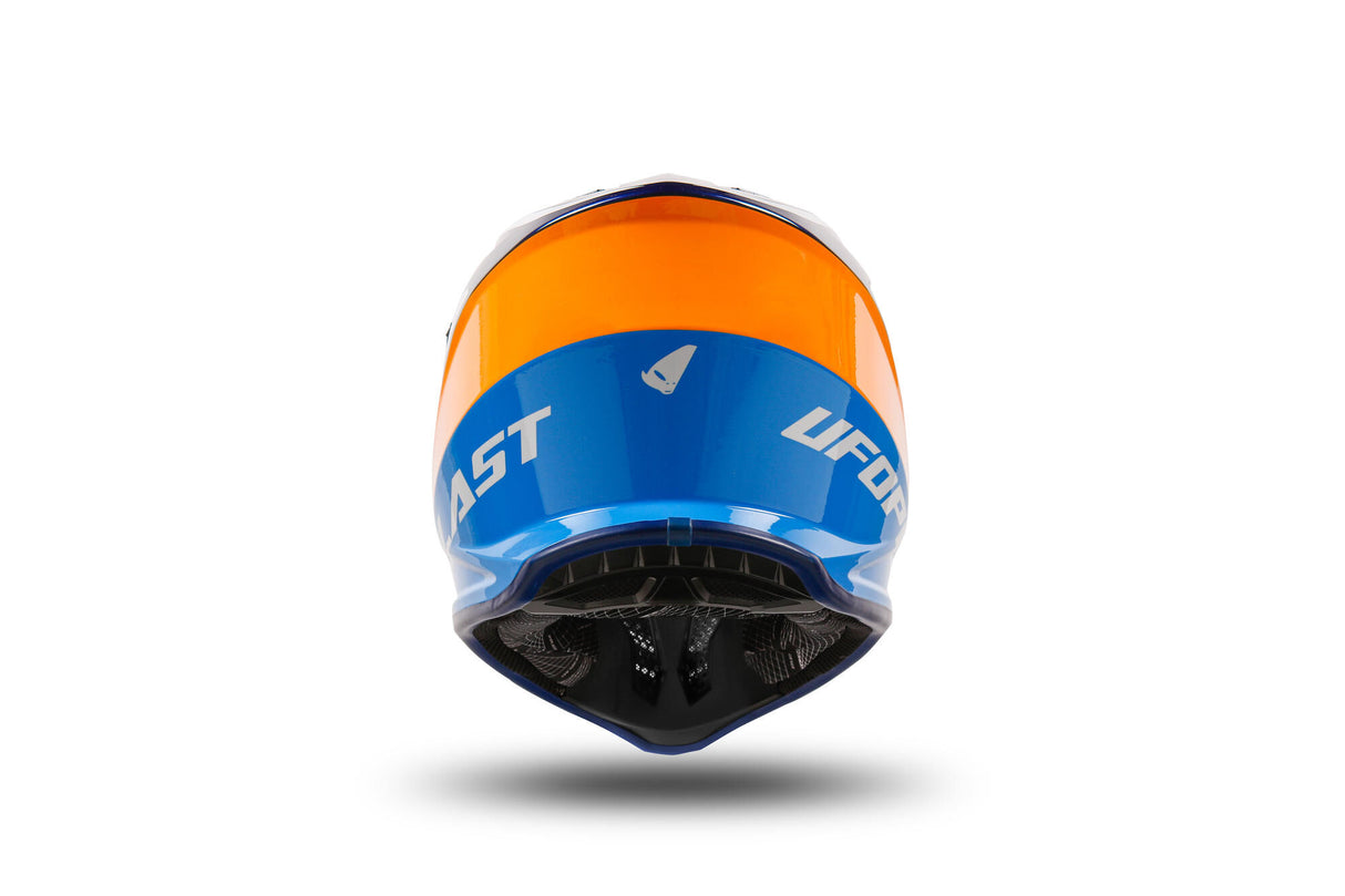Ufo plast kinder crosshelm korey , uitneembaar helmet ufo plst korey s blue orange