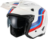 Ufo plast sheratan jethelm helmet sheratan m white red blue