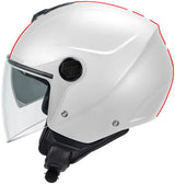 Ufo plast jethelm nixie helmet ufo nixie jet white red gr. m
