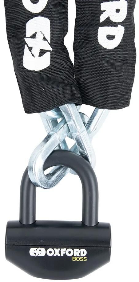 Oxford kettingslot boss chain locks boss 12mm x 1.2m black