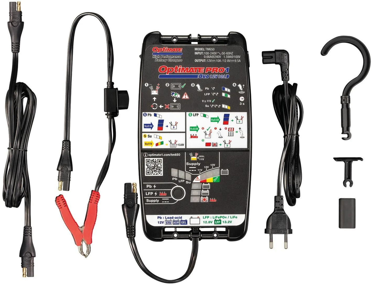 Tecmate acculader optimate pro-1 duo optimate pro 1 charger duo