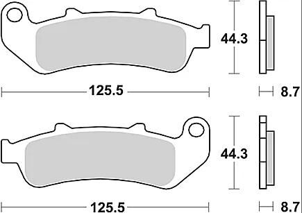 Trw remblokken mcb 658 brake pads organ. mcb 658