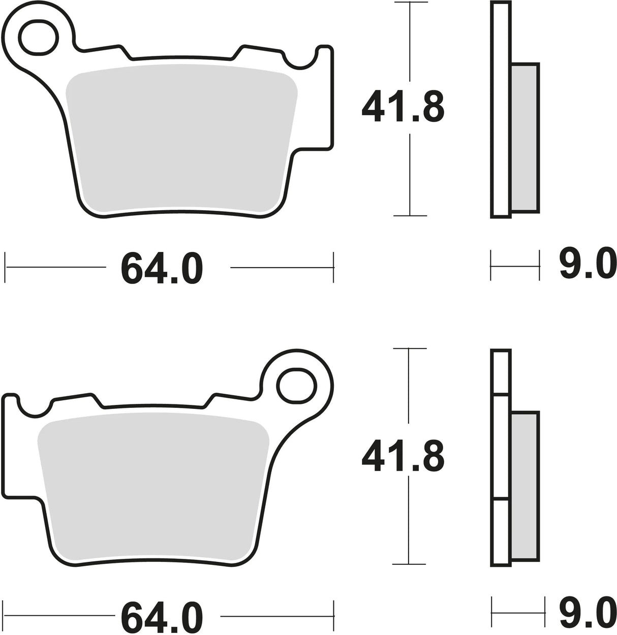 Trw remblokken mcb 743 brake pads sinter mcb 743 si