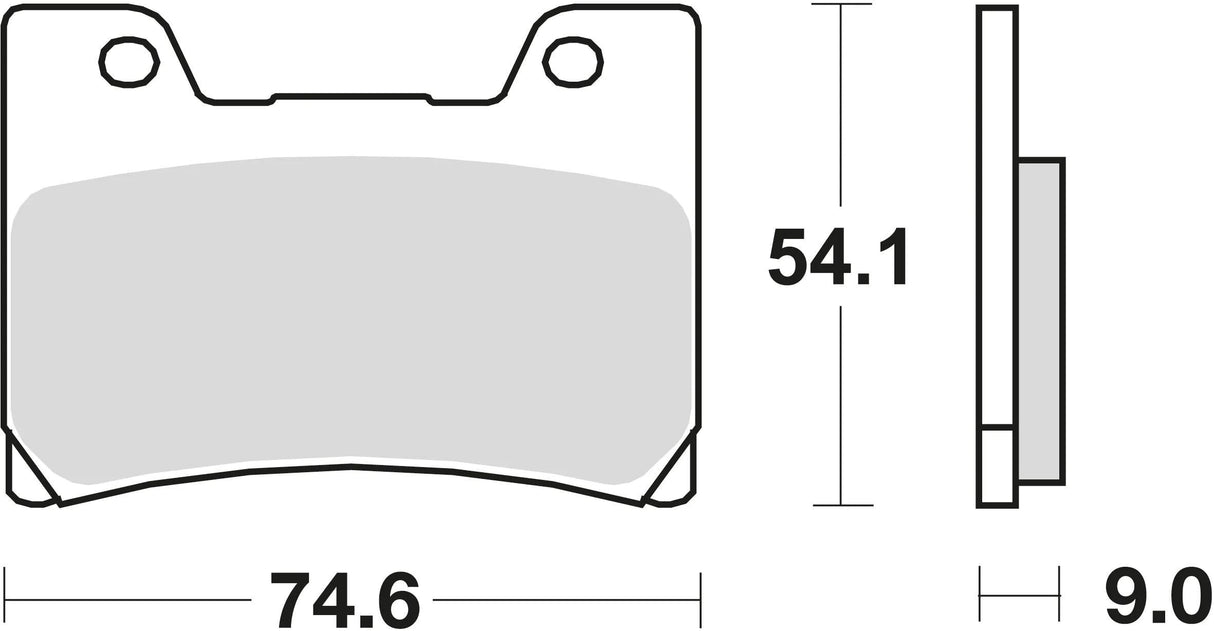 Trw remblokken mcb 622 brake pads sinter mcb 622 sv