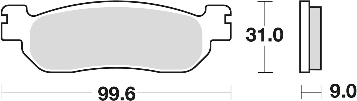 Trw remblokken mcb 699 brake pads organ. mcb 699