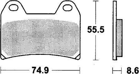 Trw remblokken mcb 683 brake pads organ. mcb 683