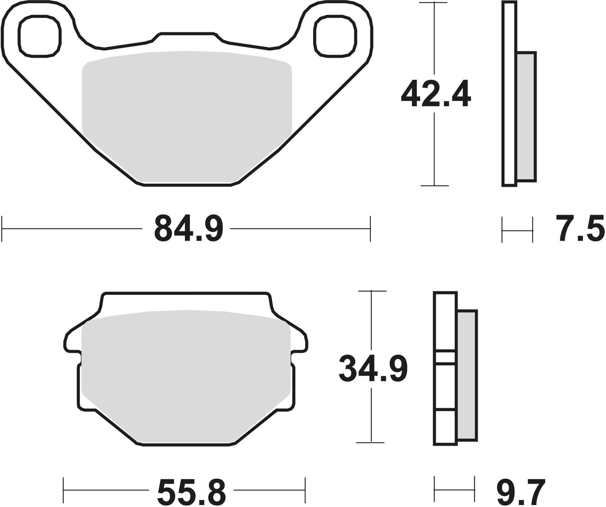 Trw remblokken mcb 657 brake pads organ. mcb 657