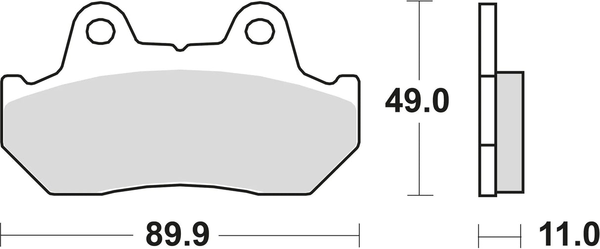 Trw remblokken mcb 512 brake pads organ. mcb 512