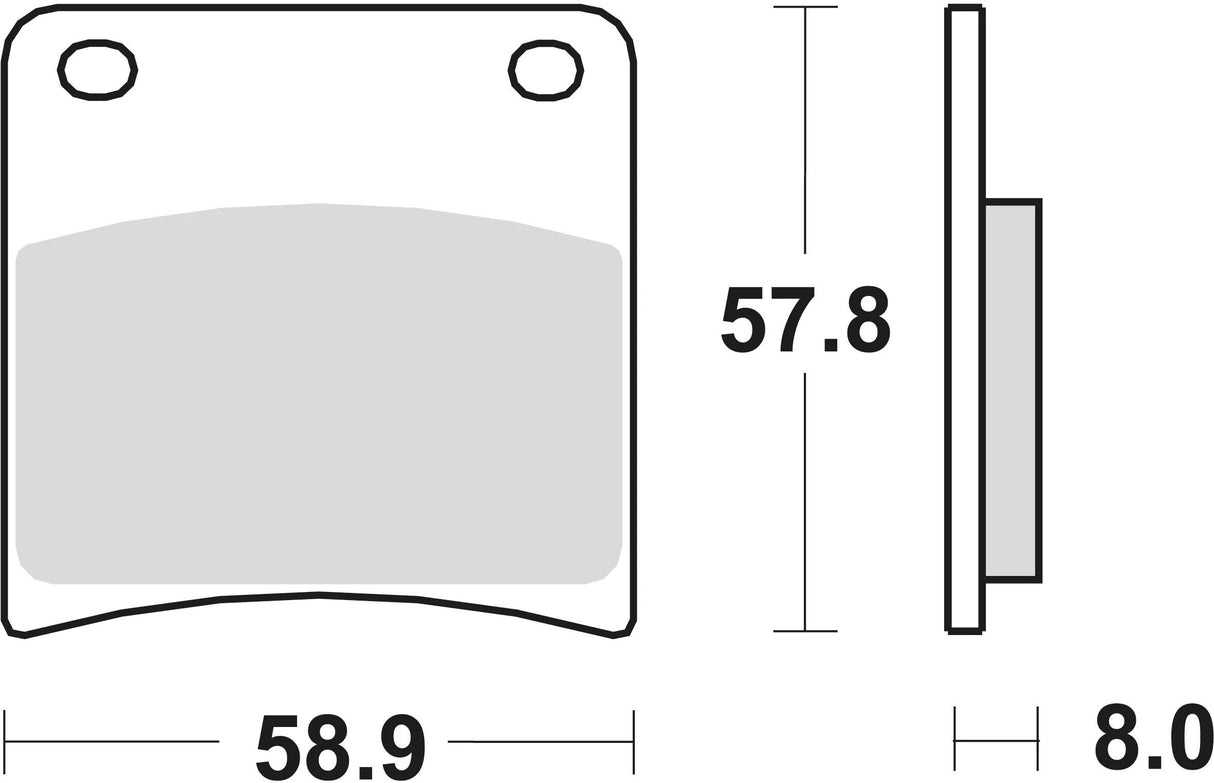 Trw remblokken mcb 591 brake pads organ. mcb 591
