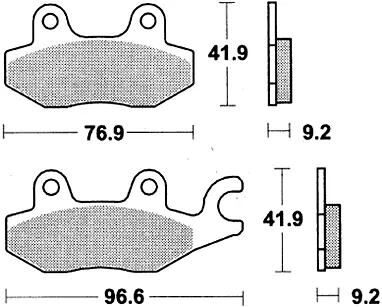 Trw remblokken mcb 663 brake pads organ. mcb 663