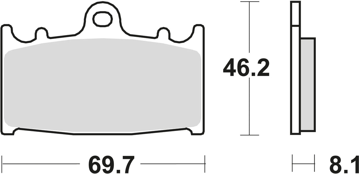 Trw remblokken mcb 602 brake pads sinter mcb 602 sv