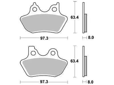 Trw remblokken mcb 777 brake pads sinter mcb 777 sv