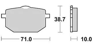 Trw remblokken mcb 568 brake pads sinter mcb 568 sv