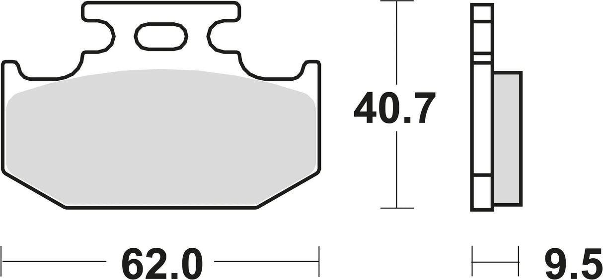 Trw remblokken mcb 625 brake pads sinter mcb 625 rsi