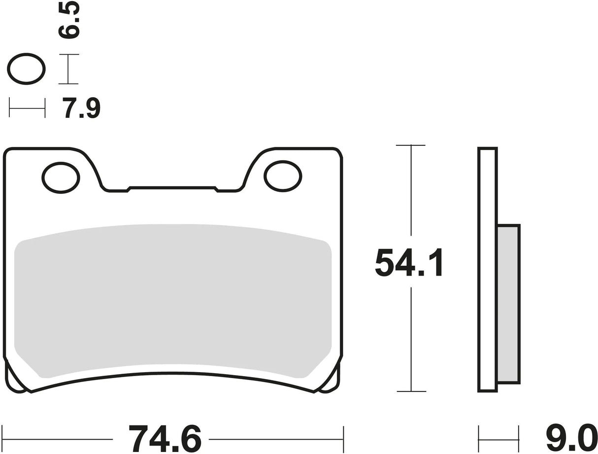 Trw remblokken mcb 642 brake pads sinter mcb 642 sv