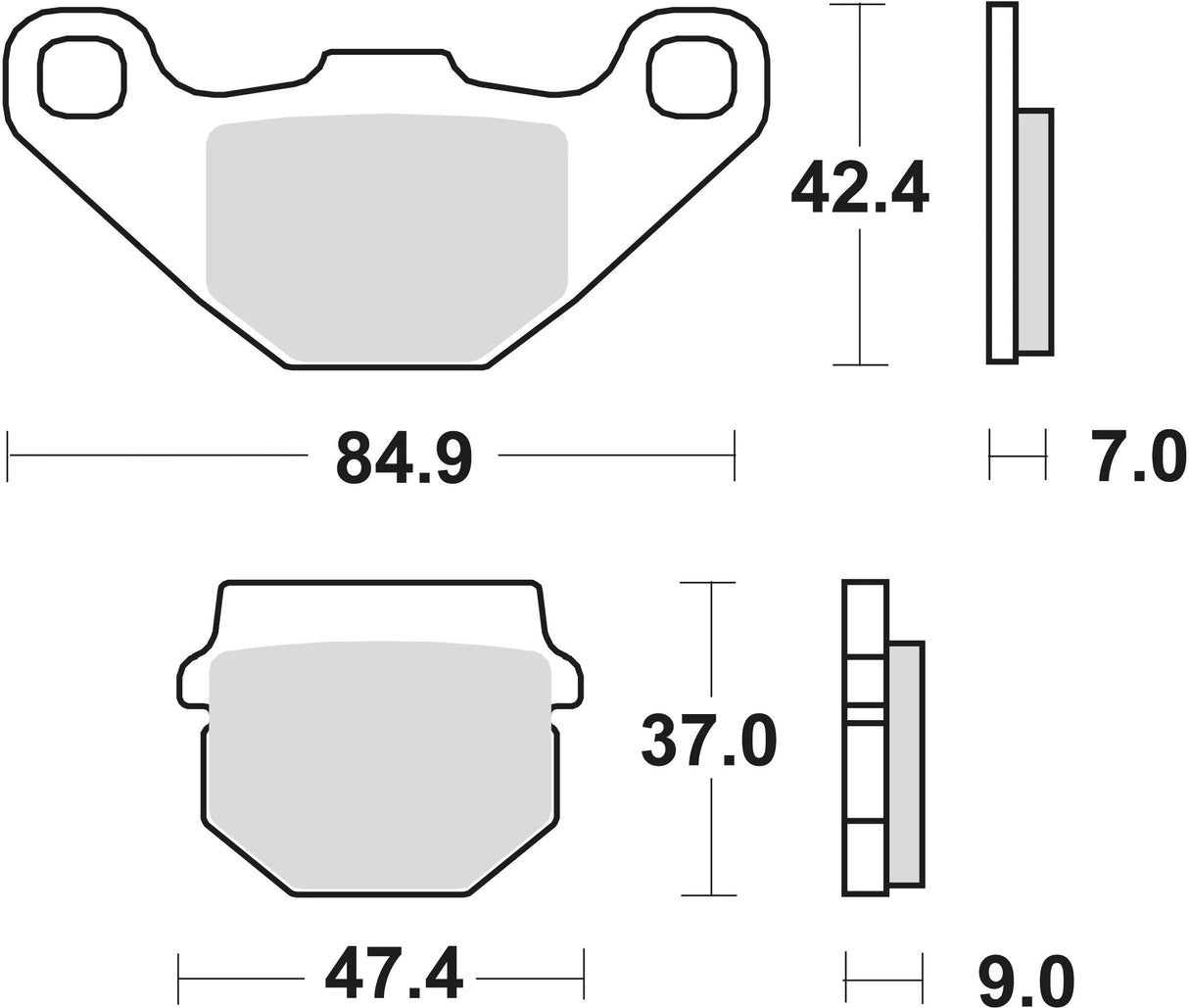 Trw remblokken mcb 519 brake pads organ. mcb519ec