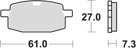 Trw remblokken mcb 590 brake pads organ. mcb590ec